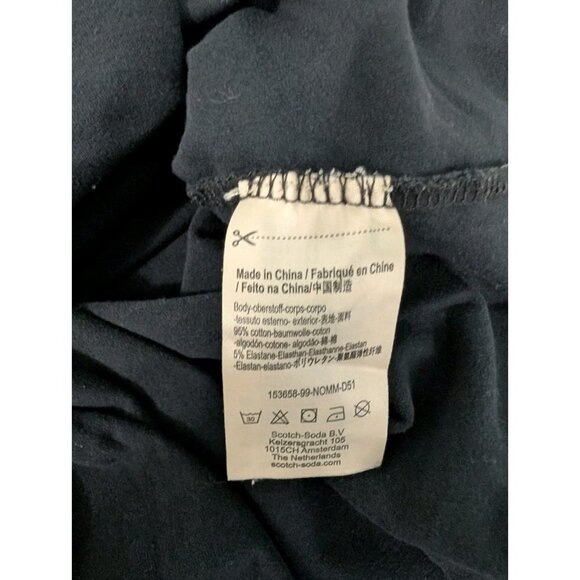 Scotch & Soda T-Shirt mens Size Small Black Short Sleeve Logo - Picture 6 of 8
